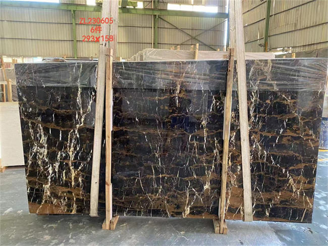 Afghanistan Black Portoro marble slabs Afghanistan Black Portoro marble slabs
