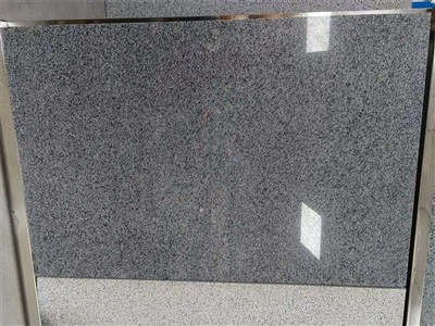 Gray Granite Top Kitchen Island